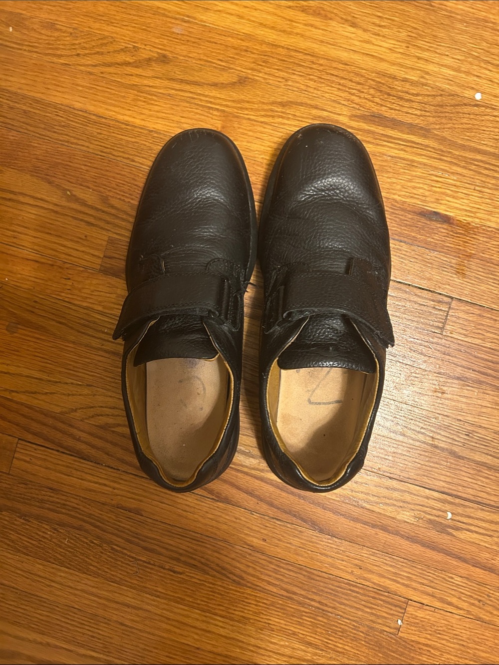 Men's Black Leather Slip-On Comfort Loafers